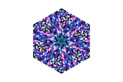 6 Mosaic Pattern Hexagons Product Image 5