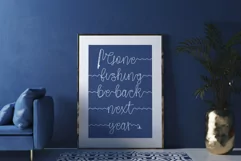 Gone Fishing - a fishing line font - Free Font Of The Week Product Image 13
