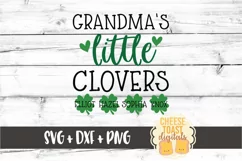 Grandma's Little Clovers - St Patrick's Day SVG PNG DXF File Product Image 2