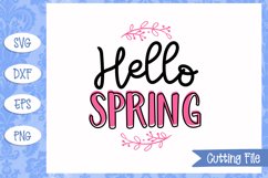 Hello spring SVG File Product Image 1