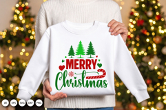 Merry Christmas SVG - Classic Holiday Greeting Design Product Image 3