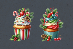 Cozy Christmas Cupcake. PNG sublimation Product Image 3