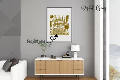 Happy Birthday paper cut design SVG / DXF / EPS / PNG files Product Image 9