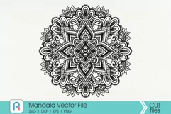 Mandala Svg, Zentangle Svg, Mandala Sunflower Svg, Mandala Product Image 1