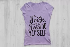 Trick Or Treat Yo Self SVG, Halloween svg, Trick or Treat. Product Image 2