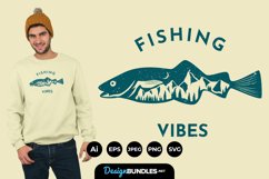 Fishing Vibes for T-Shirt Design Product Image 1
