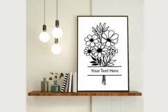 Flower Bouquet Svg, Floral Monogram Svg, Flower Svg Product Image 6