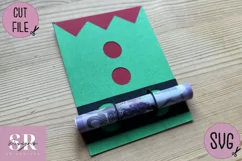 Elf Money card | Paper cutting | Christmas Money card SVG Product Image 5