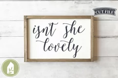 Isn't She Lovely SVG Files, Nursery Sign SVG, Baby Girl SVG Product Image 1