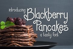 Web Font Blackberry Pancakes Product Image 1