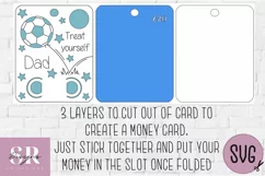 Dad Birthday Money card | Paper cutting | Money card SVG Product Image 3