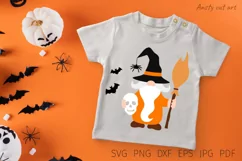 Halloween gnome svg cut file. Gnome png. Product Image 3