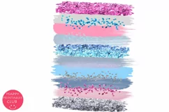 Winter Brush Strokes Clipart I Christmas Brush Strokes Product Image 3