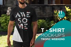 T-Shirt Mock-Up Tropic Weekend Product Image 1