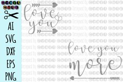 Love You SVG, Love You More SVG, Mother and Baby SVG Product Image 2