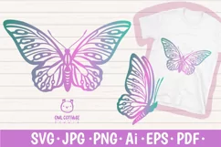 Butterfly SVG, butterfly PNG, butterfly silhouette Product Image 1