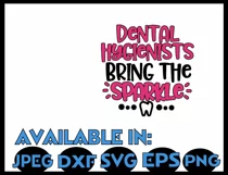Dental Hygienist SVG DXF JPEG Silhouette Cameo Cricut teeth Product Image 3