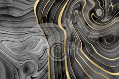 Watercolor Black Agate Clipart Product Image 3