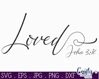 John 3 16 Christian Farmhouse Home Sign Svg Product Image 2
