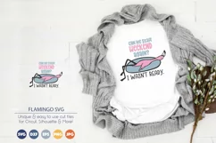 Funny Flamingo SVG | Lazy SVG | Funny Weekend Quote SVG Product Image 1