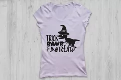 Trick Rawr Treat Svg, Halloween Svg, Halloween Dinosaur Svg. Product Image 2