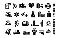 Glyph Emergency Icons Product Image 1