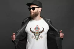 Western design png cow skull png sublimation Product Image 3