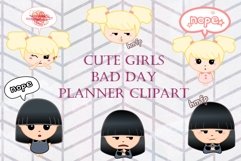 Cute Girls Bad Day Planner Clip art Product Image 1