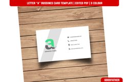 Letter "A" Creative Bussines Card Template Product Image 1