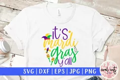 It's mardi gras y'all - Mardi Gras SVG EPS DXF PNG Product Image 1