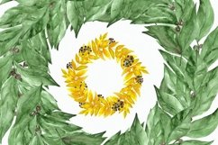 Watercolor Laurel Clip Art Set Product Image 5