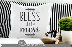 Bless this mess svg, Farmhouse svg Product Image 3