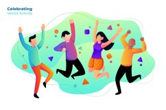 Celebrating - Vector Illustration Product Image 1