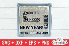 New Year's SVG | New Year's Subway Art | Shirt Design Product Image 4