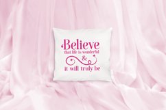 Believe that Life is Wonderful, An Inspirational Life SVG Product Image 3