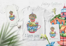 Watercolor underwater clipart. Nursery illustration, png Product Image 4