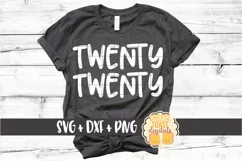 Twenty Twenty - New Year SVG PNG DXF Cut Files Product Image 1