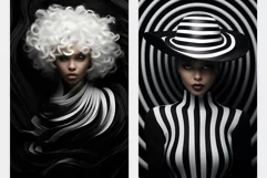 Exquisite Black & White Fashion Portraits Product Image 3