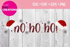 Christmas SVG|HO HO HO!|SVG DXF PNG EPS Product Image 1