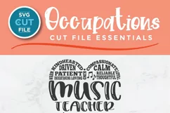 Music Teacher svg - a school music teacher svg for crafters Product Image 2