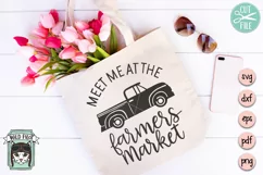 Farmers Market SVG Cut FIle, Vintage Truck SVG, Kitchen SVG Product Image 3