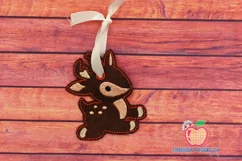 Cute Baby Reindeer In The Hoop Ornament Product Image 1