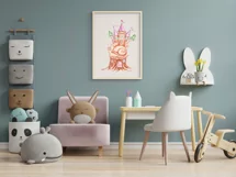 Watercolor cute nursery snail clipart. Castle illustration Product Image 4