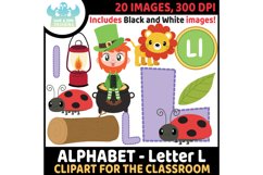 Big Alphabet Letter Clipart Bundle - Lime and Kiwi Designs Product Image 13