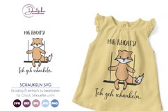 Mir Reicht's! Ich geh schaukeln. | Fuchs SVG Product Image 1