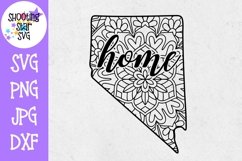 Nevada US State Mandala with Home SVG - 50 States SVG Product Image 1