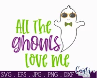 All The Ghouls Love Me | Kid’s Halloween Svg Design Product Image 2