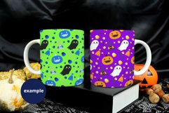 Halloween 2 white mugs mockup, Two coffee mugs mockup PSD Product Image 2