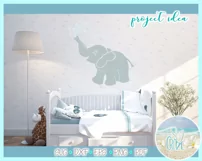 Baby Elephant Water Heart Drops Svg Dxf Eps Png Pdf Product Image 2