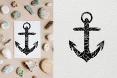 Anchor svg, Floral anchor svg, Nautical svg files for cricut Product Image 6